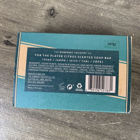 Somerset Toiletry Men's Cleansing Bar Soap For The Player - Citrus Scent 7.05oz - Picture 4 of 11